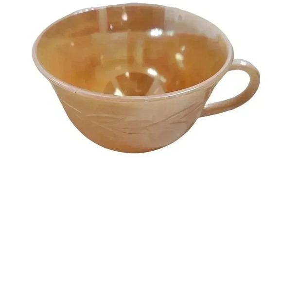 Fire King Peach Luster Laurel Leaf place setting - Picture 7 of 8